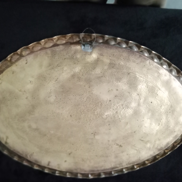 Mid- Century Brass Moroccan Table with pie crust edge. - Picture 1 of 3